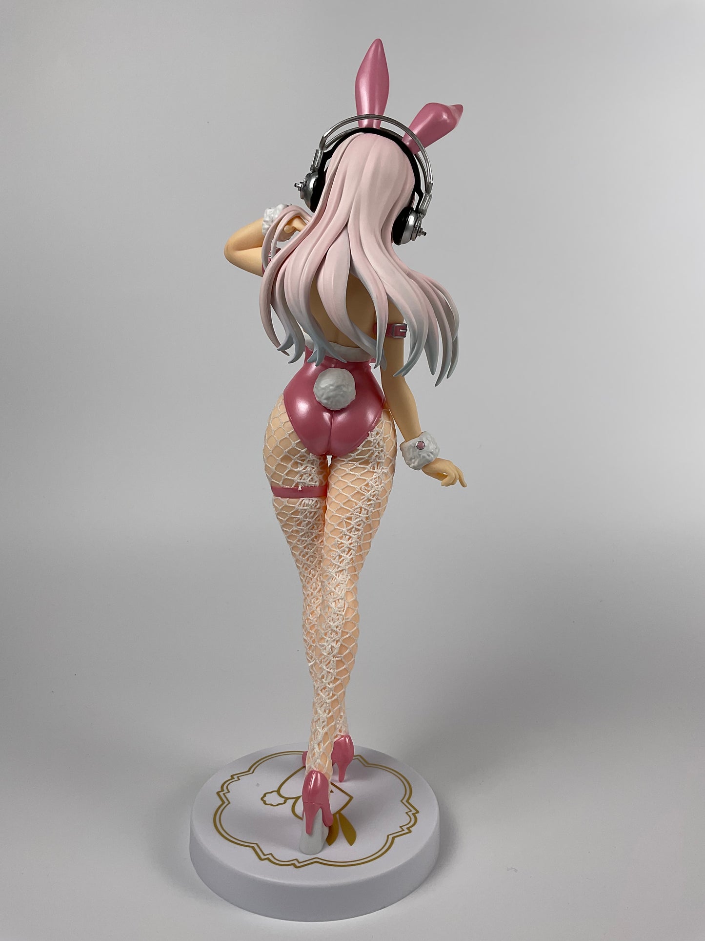 Super Sonico BiCute Bunnies Figure Pink Ver. Furyu Bunny with real stockings