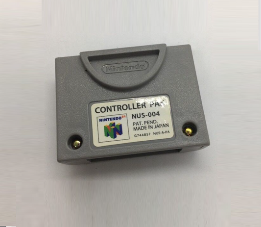 N64 Controller Pak NUS-004 OEM Official Nintendo 64 Memory Card - Tested & Works