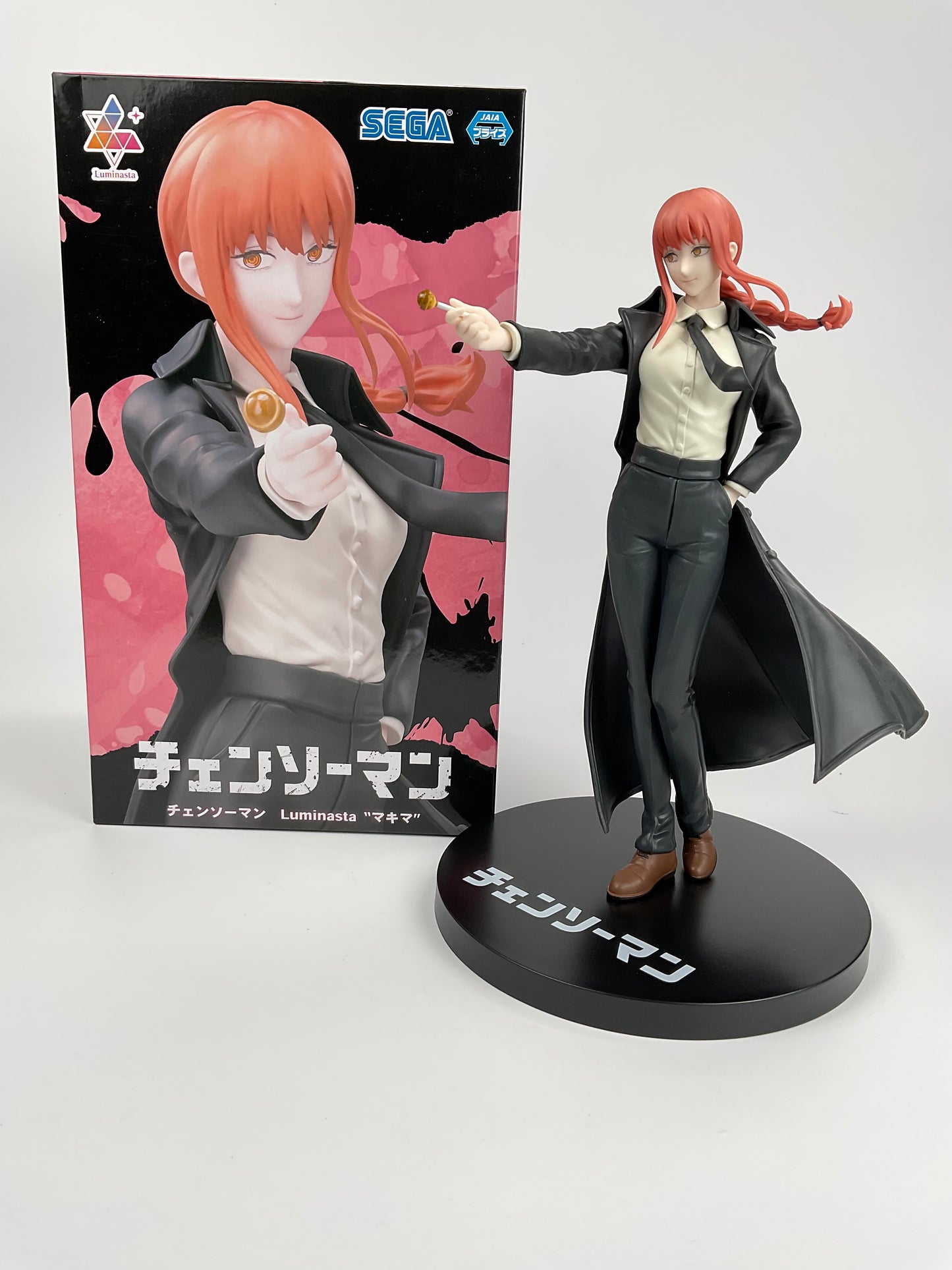 Chainsaw Man MAKIMA Luminasta Figure 18cm Holding Lollipop Anime Japan SEGA