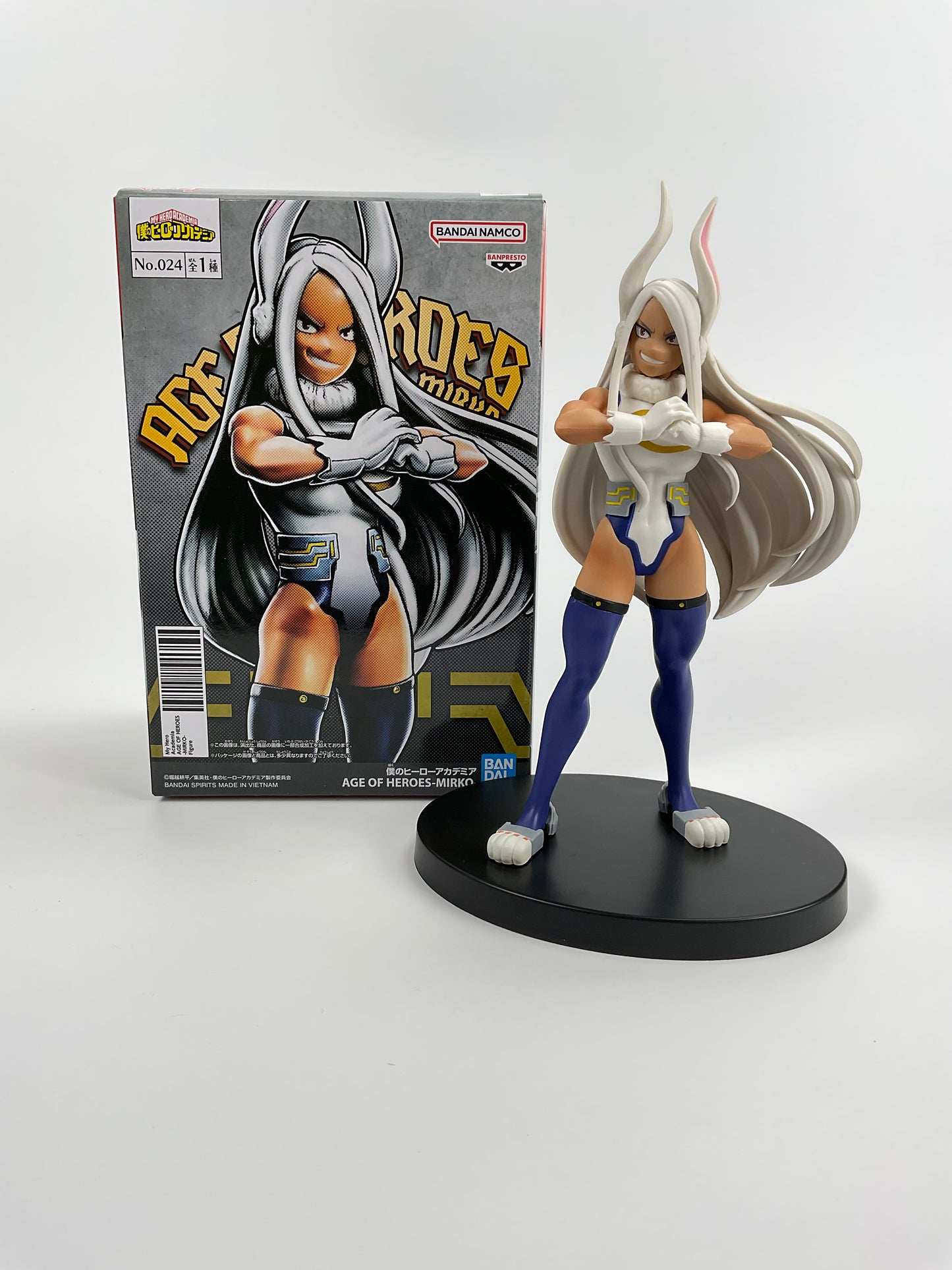 My Hero Academia Rumi Usagiyama Minkowski Figure AGE OF HEROES Banpresto Authentic